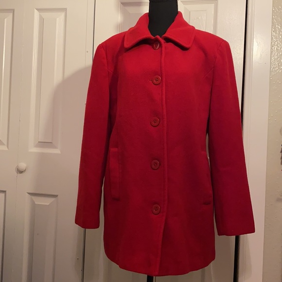 Jaclyn Smith Jackets & Blazers - Jaclyn smith | women’s coat | pea coat | red | large